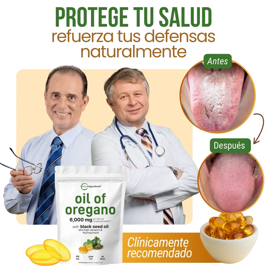 Aceite de Orégano con Semilla Negra En Cápsulas