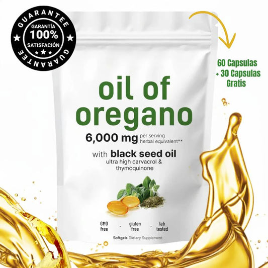 Aceite de Orégano con Semilla Negra En Cápsulas